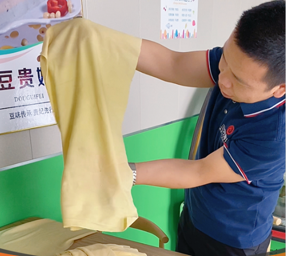 干豆腐机怎么做出漂亮豆皮
